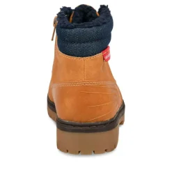 Bottines Fourré JAUNE Garçon Lacets