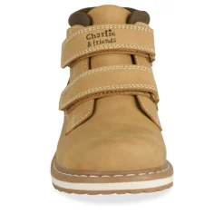 Bottines Fourré JAUNE Garçon Motif Uni Scratch