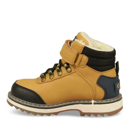 Bottines Fourré JAUNE Garçon Scratch