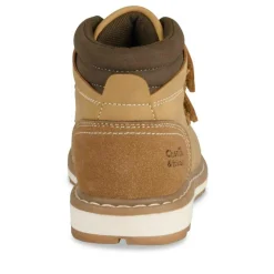 Bottines Fourré JAUNE Garçon Motif Uni Scratch