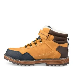 Bottines Fourré JAUNE Garçon Motif Uni Scratch
