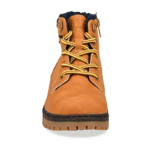Bottines Fourré JAUNE Garçon Lacets
