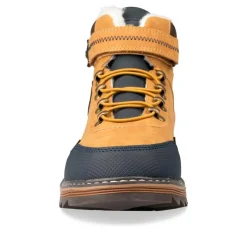 Bottines Fourré JAUNE Garçon Motif Uni Scratch