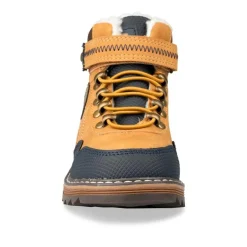 Bottines Fourré JAUNE Garçon Motif Uni Scratch