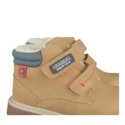 Bottines Fourré JAUNE Garçon Motif Uni Scratch