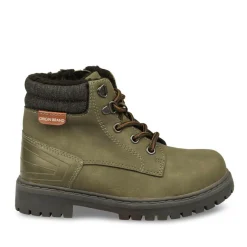 Bottines Fourré KAKI Garçon Lacets