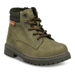 Bottines Fourré KAKI Garçon Lacets