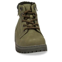 Bottines Fourré KAKI Garçon Lacets