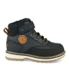 Bottines Fourré MARINE Garçon Motif Uni Lacets