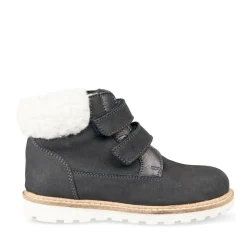 Bottines Fourré MARINE Garçon CUIR Motif Uni Scratch