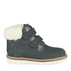 Bottines Fourré MARINE Garçon CUIR Motif Uni Scratch