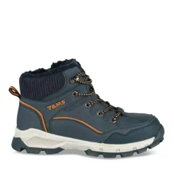 Bottines Fourré MARINE Garçon Motif Uni Lacets