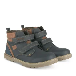 Bottines Fourré MARINE Garçon Motif Uni Scratch
