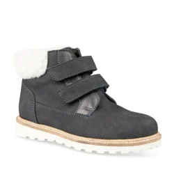 Bottines Fourré MARINE Garçon CUIR Motif Uni Scratch
