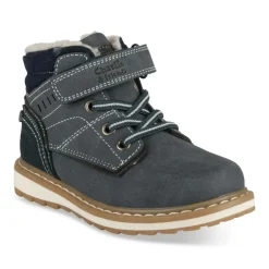 Bottines Fourré MARINE Garçon Motif Fausse Fourrure Lacets