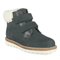 Bottines Fourré MARINE Garçon CUIR Motif Uni Scratch