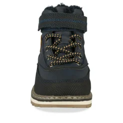 Bottines Fourré MARINE Garçon Motif Uni Lacets