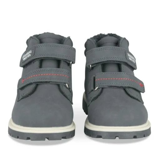 Bottines Fourré MARINE Garçon Motif Uni Scratch