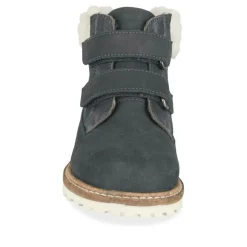Bottines Fourré MARINE Garçon CUIR Motif Uni Scratch