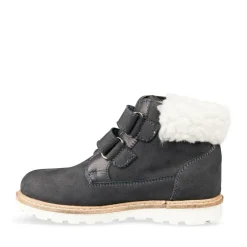 Bottines Fourré MARINE Garçon CUIR Motif Uni Scratch