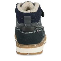 Bottines Fourré MARINE Garçon Motif Fausse Fourrure Lacets