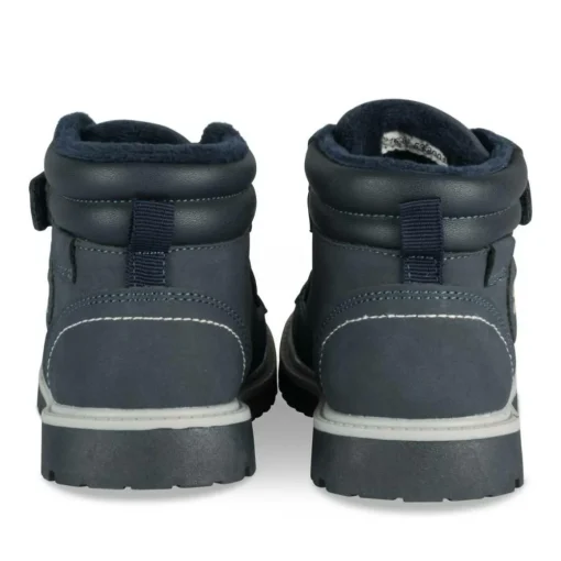 Bottines Fourré MARINE Garçon Motif Uni A Enfiler