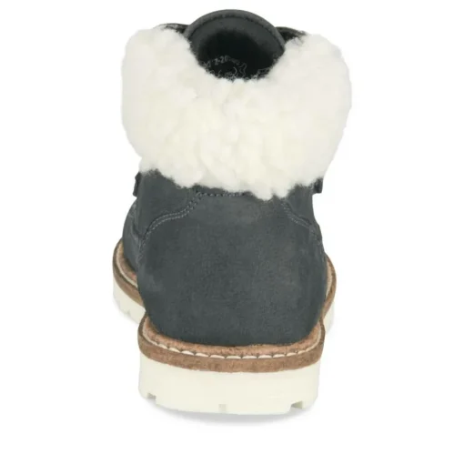 Bottines Fourré MARINE Garçon CUIR Motif Uni Scratch