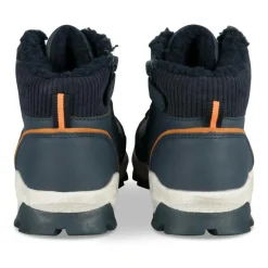 Bottines Fourré MARINE Garçon Motif Uni Lacets