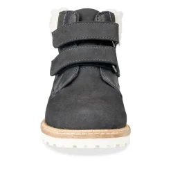 Bottines Fourré MARINE Garçon CUIR Motif Uni Scratch