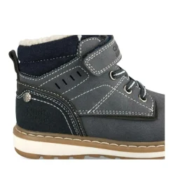 Bottines Fourré MARINE Garçon Motif Fausse Fourrure Lacets