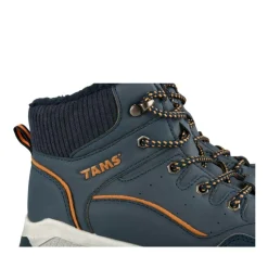 Bottines Fourré MARINE Garçon Motif Uni Lacets