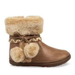 Bottines Fourré MARRON Fille Fermeture éclair