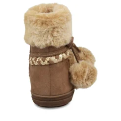 Bottines Fourré MARRON Fille Fermeture éclair