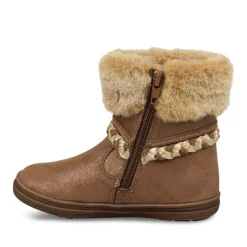 Bottines Fourré MARRON Fille Fermeture éclair