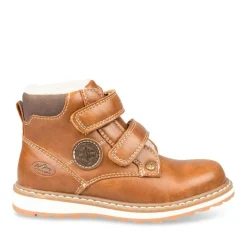 Bottines Fourré MARRON Garçon Motif Uni Scratch