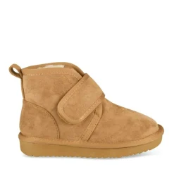 Bottines Fourré MARRON Garçon Motif Uni Scratch
