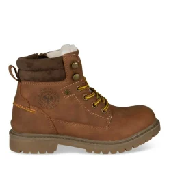Bottines Fourré MARRON Garçon Lacets