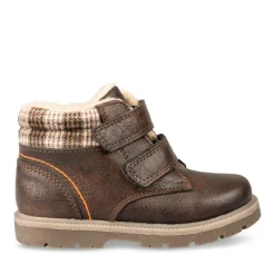 Bottines Fourré MARRON Garçon Scratch