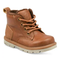 Bottines Fourré MARRON Garçon Lacets