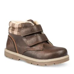 Bottines Fourré MARRON Garçon Scratch