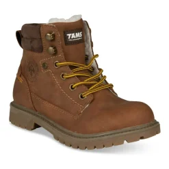 Bottines Fourré MARRON Garçon Lacets