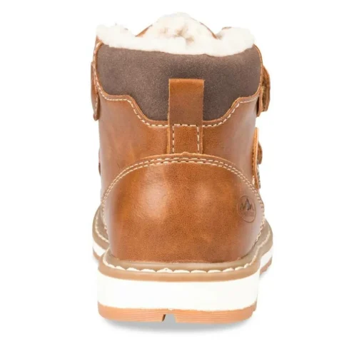Bottines Fourré MARRON Garçon Motif Uni Scratch