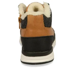 Bottines Fourré MARRON Garçon Scratch