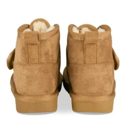 Bottines Fourré MARRON Garçon Motif Uni Scratch