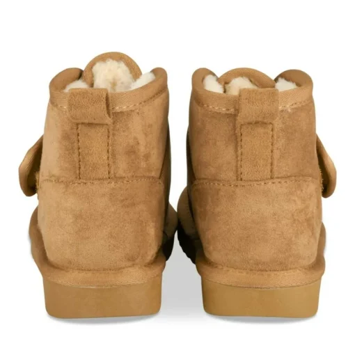 Bottines Fourré MARRON Garçon Motif Uni Scratch