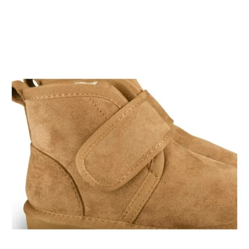Bottines Fourré MARRON Garçon Motif Uni Scratch