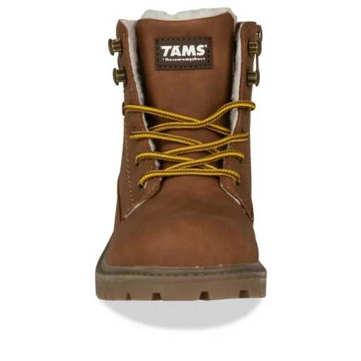 Bottines Fourré MARRON Garçon Lacets