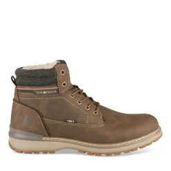 Bottines Fourré MARRON Homme Motif Uni Lacets