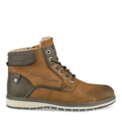 Bottines Fourré MARRON Homme Motif Uni Lacets