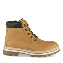 Bottines Fourré MARRON Homme Motif Uni Lacets